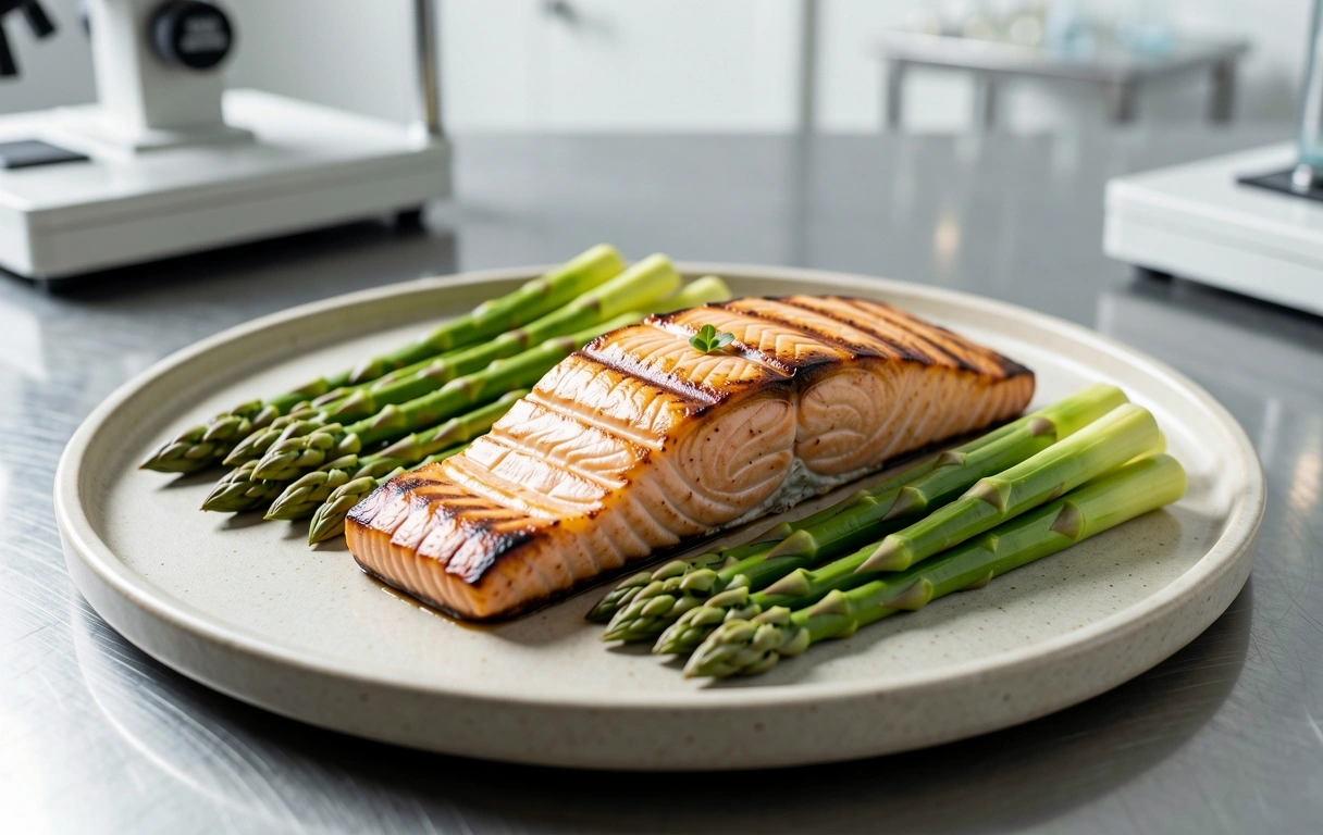 Gegrilltes Lachsfilet